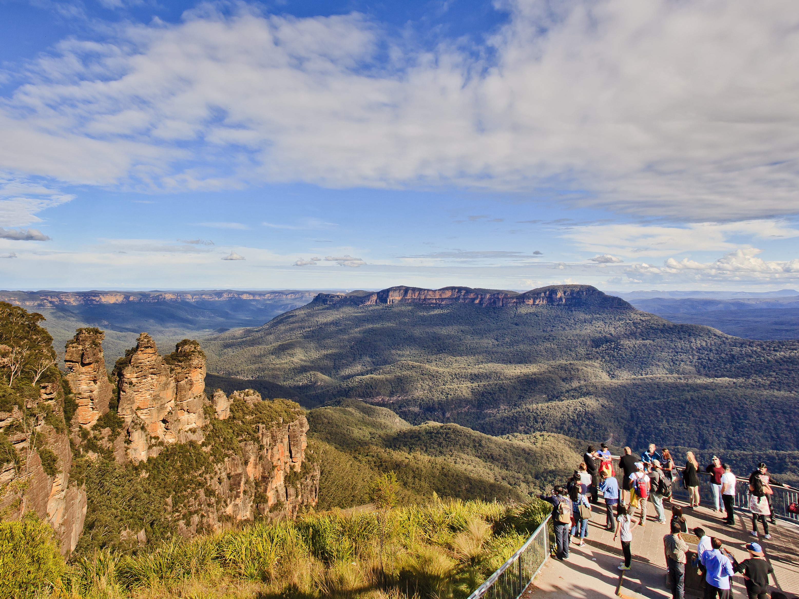 Blue Mountains Zig Zag Tour with Steam Train Ride, Scenic World, Three Sisters & Ferry Harbour Cruise